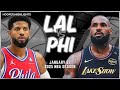 Los Angeles Lakers Vs Philadelphia 76ers Full Game Highlights Jan 28 2025 NBA Season