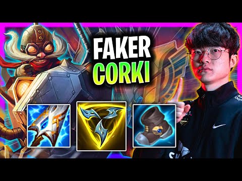 FAKER BIRNGS BACK CORKI MID! | T1 Faker Plays Corki Mid vs Galio!  Season 2024