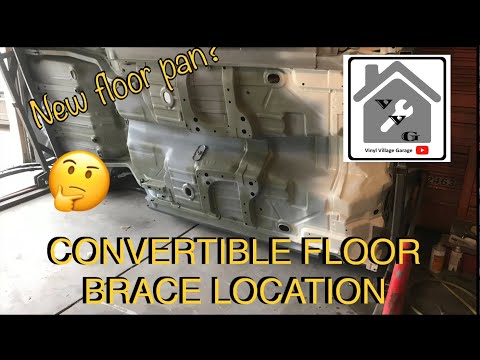 Firebird Convertible floor brace location when installing new pans 1969 1968 1967 Camaro