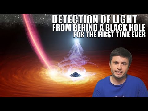 Light Coming From Behind Black Hole Observed for the First Time