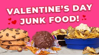3 JUNK FOOD CAKES for a Solo Valentine's Day Feast! 🍪🍟🍫 | How To Cake It