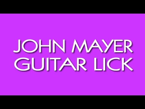 Blues Guitar Lick #3 (John Mayer) with TAB