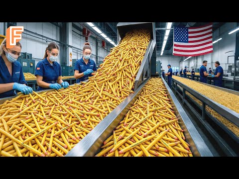 How Billions of Pencils Are Made Every Year Inside Massive Production Line