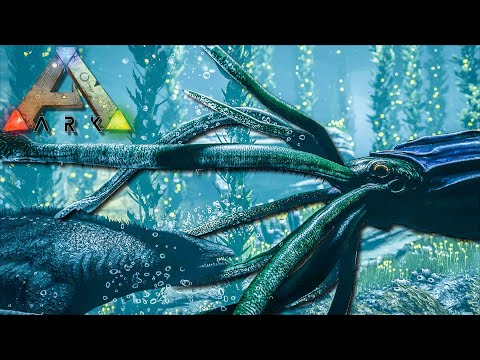 HIGH LEVEL TUSOTEUTHIS (GIANT SQUID) SOLO TAMING! (ARK: Ragnarok)