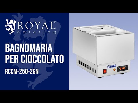 Video - Bagnomaria per cioccolato - 2 contenitori GN 1/4