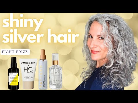Shiny Silver Hair!  Pattern Shine Spray, Jones Road Universal Hair Balm, GoldieLocks Serum & Sisley
