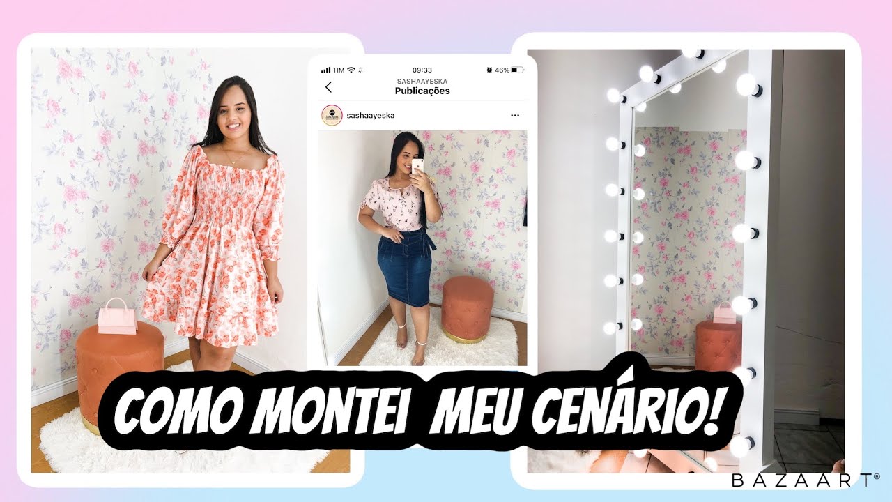 VLOG: COMO MONTEI MEU CENÁRIO DE FOTOS EM CASA
