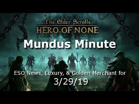 ESO Mundus Minute 3/29/19