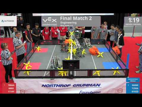 2017 VRC Engr Finals 2 - 7884A 666X 1114Y vs 86868 7258A 8192D - 3 to 35