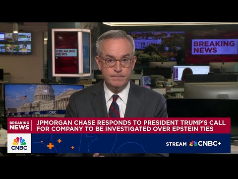 JPMorgan Chase responds to President Trump's calls for company to be investigated over Epstein ties