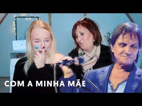 REAGINDO À: ROBERTO CARLOS (com a minha mãe)