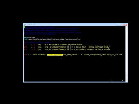 Linux Crontab task scheduler used to backup mysql data autmatically