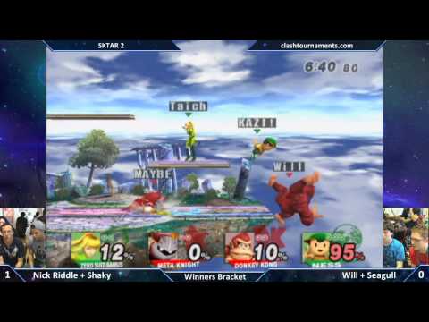 SKTAR 2 - Nick Riddle + Shaky vs Will + Seagull - SSBB
