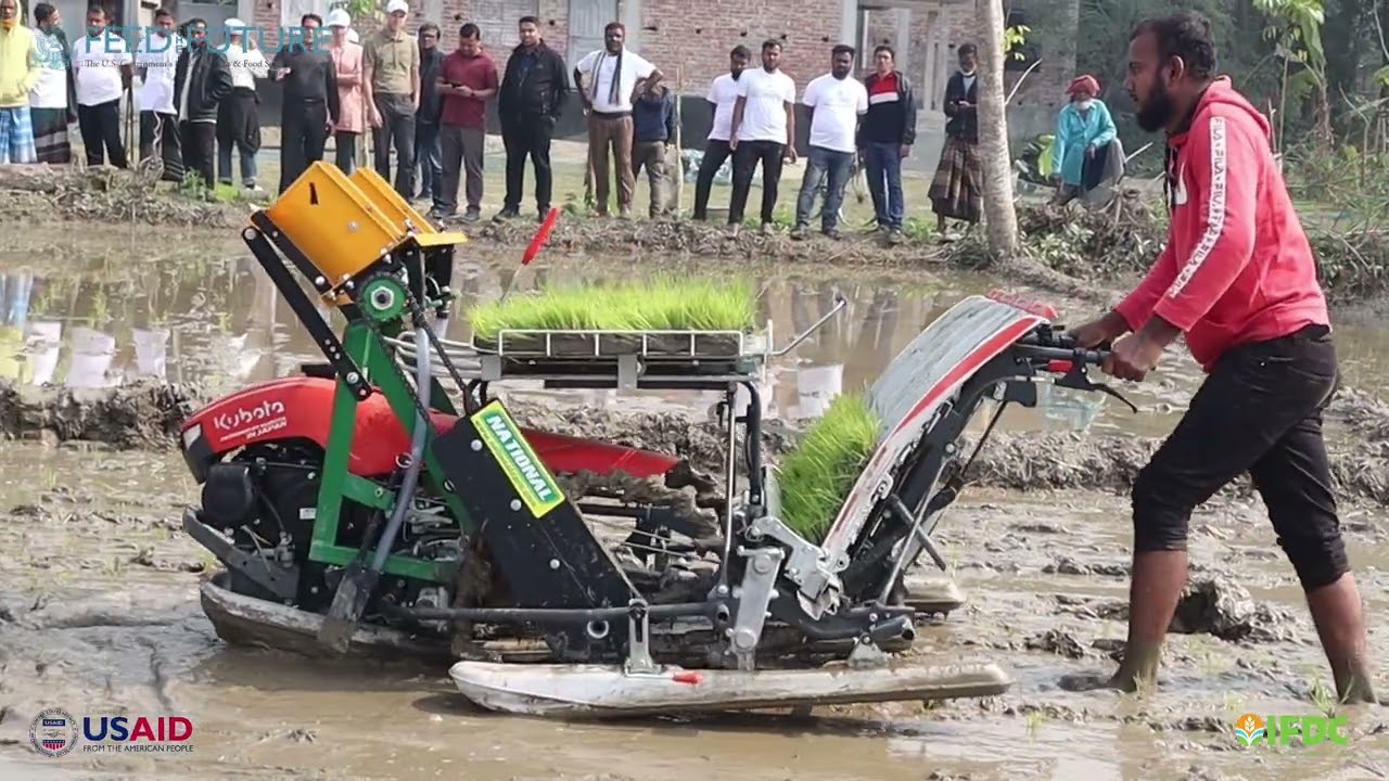 IFDC Bangladesh | Advanced Rice Transplanter with Fertilizer Deep Placement Applicator Technology
