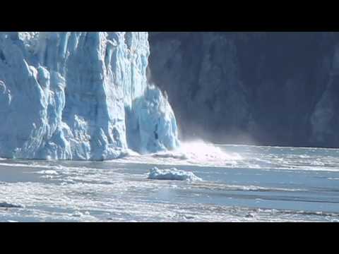 Hubbard Glacier Calving - Two HUGE ones - September 16, 2010