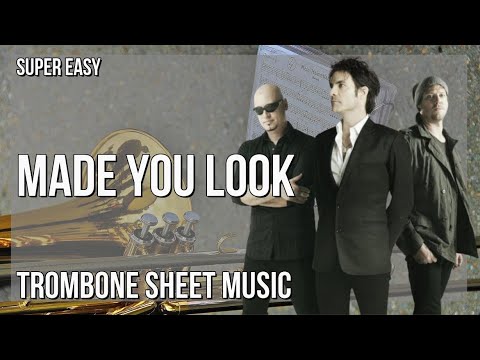 SUPER EASY Trombone Sheet Music: How to play Made You Look  by Meghan Trainor