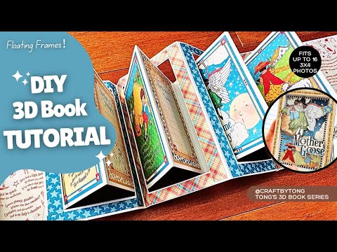DIY Pop Up Book Tutorial | Easy 3D Floating Frame Trick! | Scrapbooks & Albums
