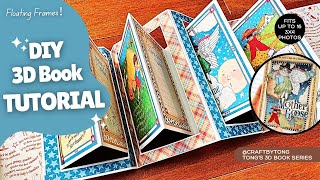 DIY Pop Up Book Tutorial | Easy 3D Floating Frame Trick! | Scrapbooks & Albums