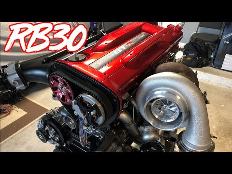 1000+HP Skyline GTR RB30  Engine is Complete! + Engine Bay Paint