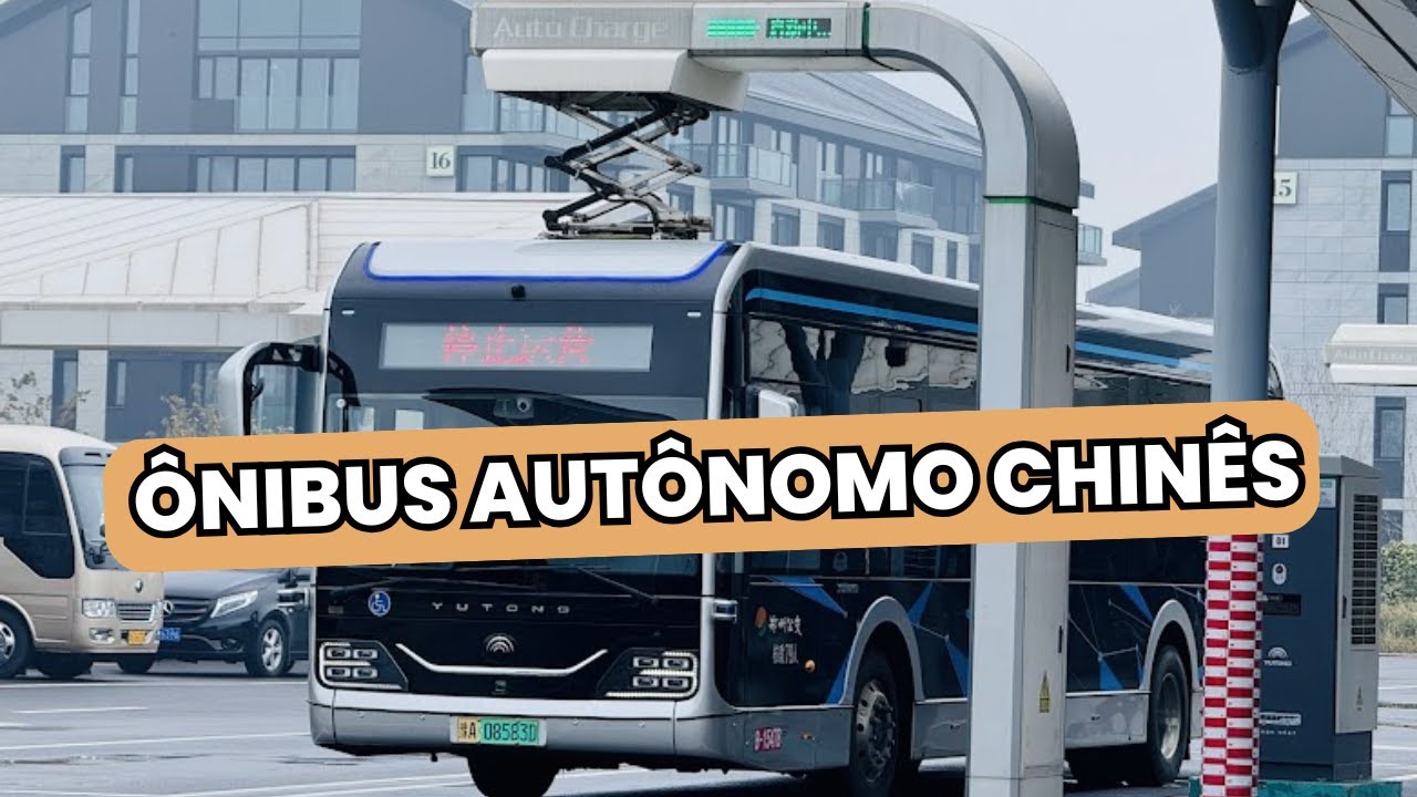 ANDEI EM UM ÔNIBUS AUTÔNOMO NA CHINA