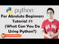 What is Programming & Why Learn Python? | Python Tutorials For Absolute Beginners In Hindi #1