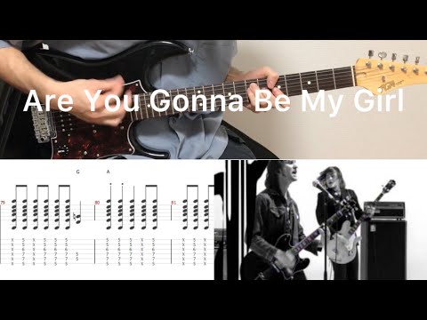 Jet - Are You Gonna Be My Girl (guitar cover with tabs & chords)