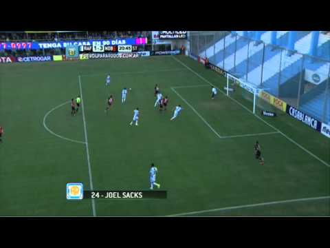 Gol Sacks.  Rafaela 1 - Newell's 3. Fecha 4. Primera División 2014. Fútbol Para Todos.