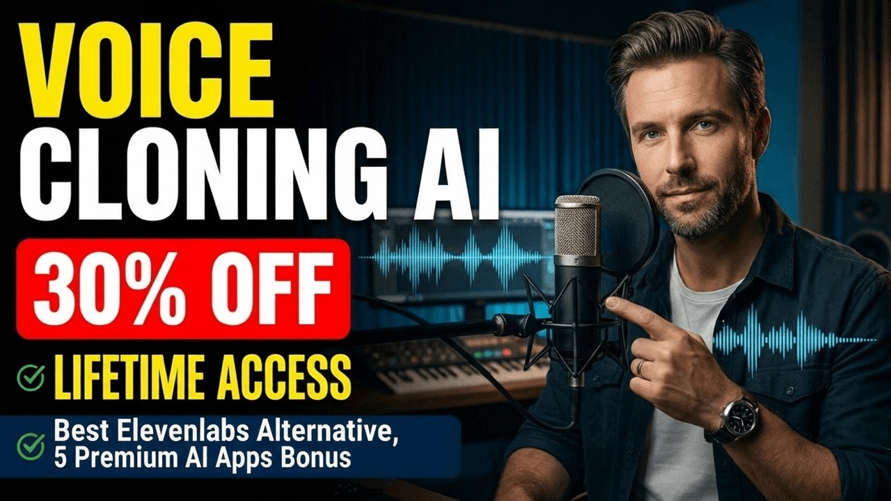 Best Elevenlabs Alternative - Clone Voice AI | Lifetime Access + 30% OFF Coupon