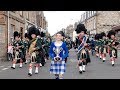 Drum Majors Flourish During Huntly Pipe Band S 70th Anniversary Parade Scotland Sept 2018