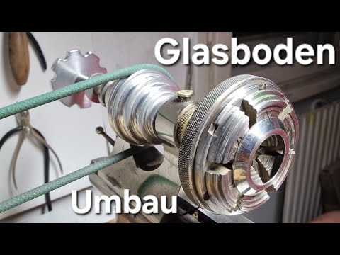 Werkstattvideo - Einen Gehäuseboden an der Uhrmacherdrehbank zum Glasboden umbauen