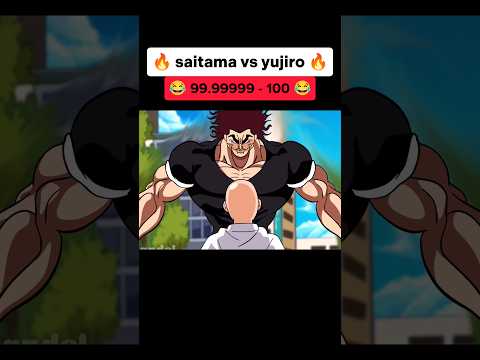 Saitama vs yujiro hanma | saitama badass moments 😂 #anime #badass #moments