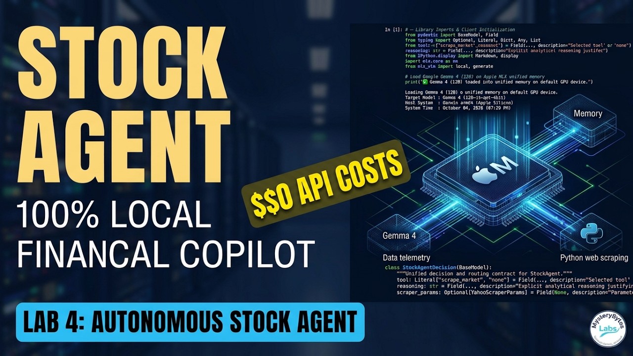 Build an Autonomous Stock Screener with Gemma 4 & Apple MLX (Lab 4: StockAgent)