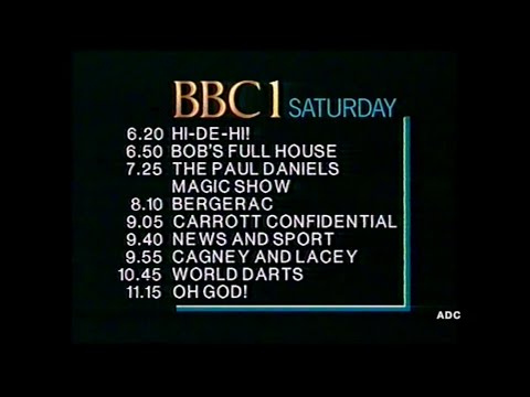 BBC1 link & closedown announcer Lorna Stevens 9th January 1987