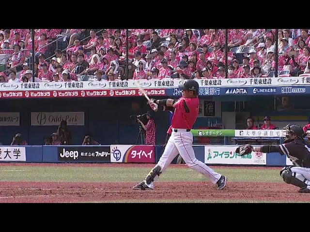 【5回裏】マリーンズ・角中のタイムリーで点差を広げる!! 2018/5/19 M-H