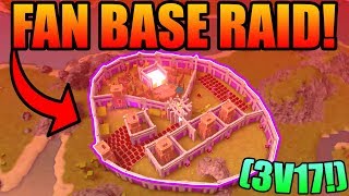 INSANE FAN BASE RAID! (3 v 17!)  ROBLOX: Booga Boo