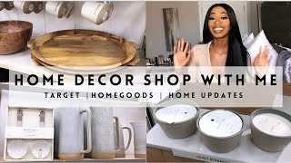 HOME DECOR SHOP WITH ME | TARGET AND HOME GOODS | HOME DECOR UPDATES | MODERN 2021