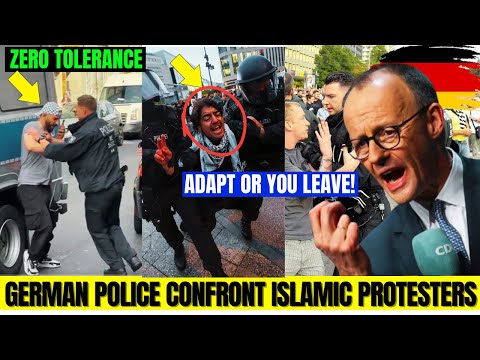 Deutsche Polizei konfrontiert Islamisten | Verhaftungen und Festnahmen gewalttätiger Demonstrante...