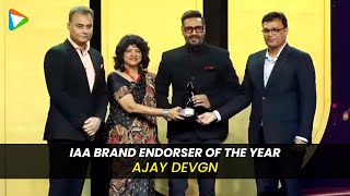 Ajay Devgn Wins 'IAA Brand Endorser of the Year' Award video