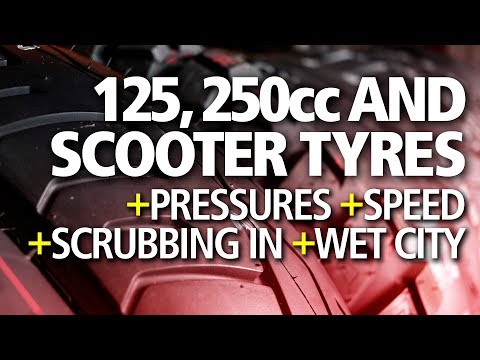 BEST tyres for 125, 250cc + Scooters | Pressures, scrubbing in, speed, rain