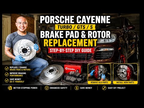 Porsche Cayenne Turbo/GTS/S Brake Pad & Rotor Replacement - Replace/Change Brake Pads and Rotors
