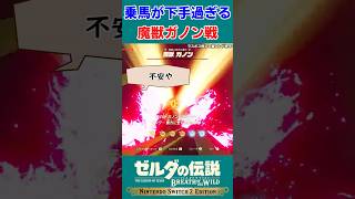 乗馬の才能が無さ過ぎた英傑。初見じゃないのに何故か苦戦する魔獣ガノン戦【ゼルダの伝説 ブレス オブ ザ ワイルド】#Shorts
