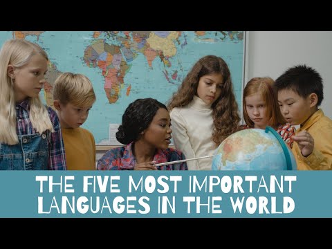 The five most important languages ​​in the world 世界上最重要的五種語言