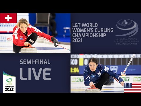 Switzerland v United States - Semi-final - LGT World Women's Curling Championship 2021