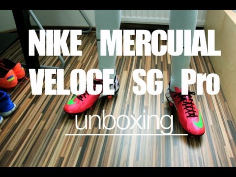 unboxing Nike Mercurial Veloce SG Pro (Vapor IX) Fireberry [Full-HD]