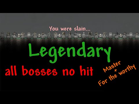 Terraria: Legendary mode (Master mode + For the worthy) - ALL BOSSES NO HIT