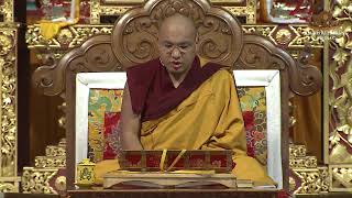 བཀའ་བརྒྱུད་དགུན་ཆོས་སྐབས་༡༨ དཔལ་༸རྒྱལ་དབང་ཀརྨ་པ་མཆོག་ནས་ཁྲིད་ཐུང་བརྒྱ་རྩའི་བཀའ་ཁྲིད་ 3/9