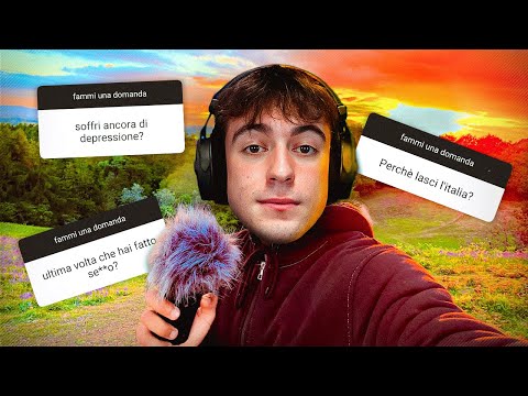 Rispondo alle vostre domande in un prato :)