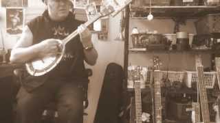 Fretless Tennis Racquet Banjo - 'Broken Hearted Fairytale'