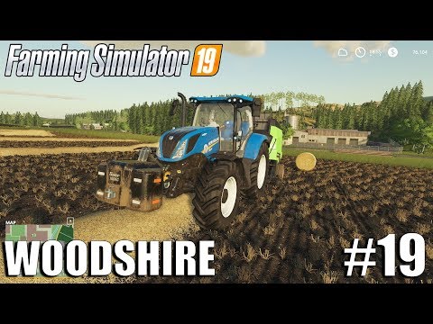 Big Straw Bales - Woodshire Timelapse #19 | Farming Simulator 19 Timelapse