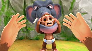 This Elephant CHOKES My Tiny Monkey Friend i VR